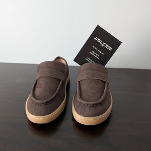 J/SLIDES Women's Heath Brown Loafers